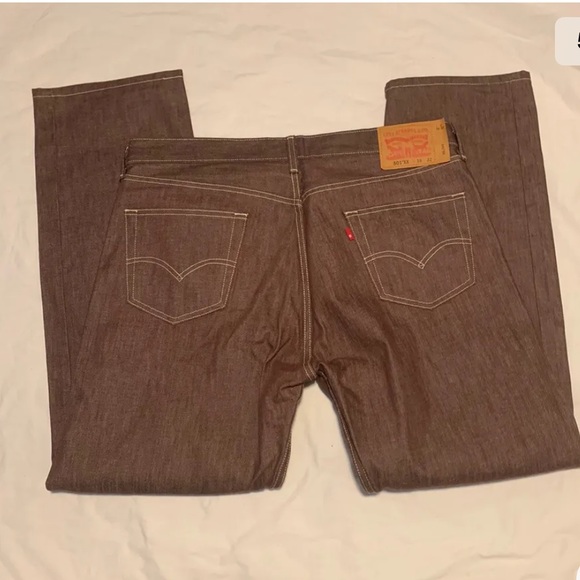 Levi's 501XX Irregular Stamped Size 38x32  Made in Mexico See Measurements Brown - Picture 5 of 5